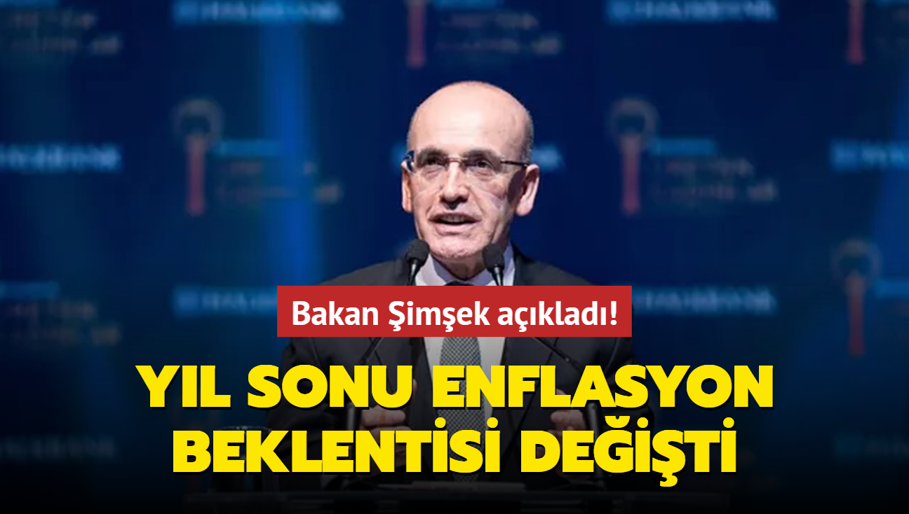 Bakan imek aklad! Yl sonu enflasyon beklentisi deiti