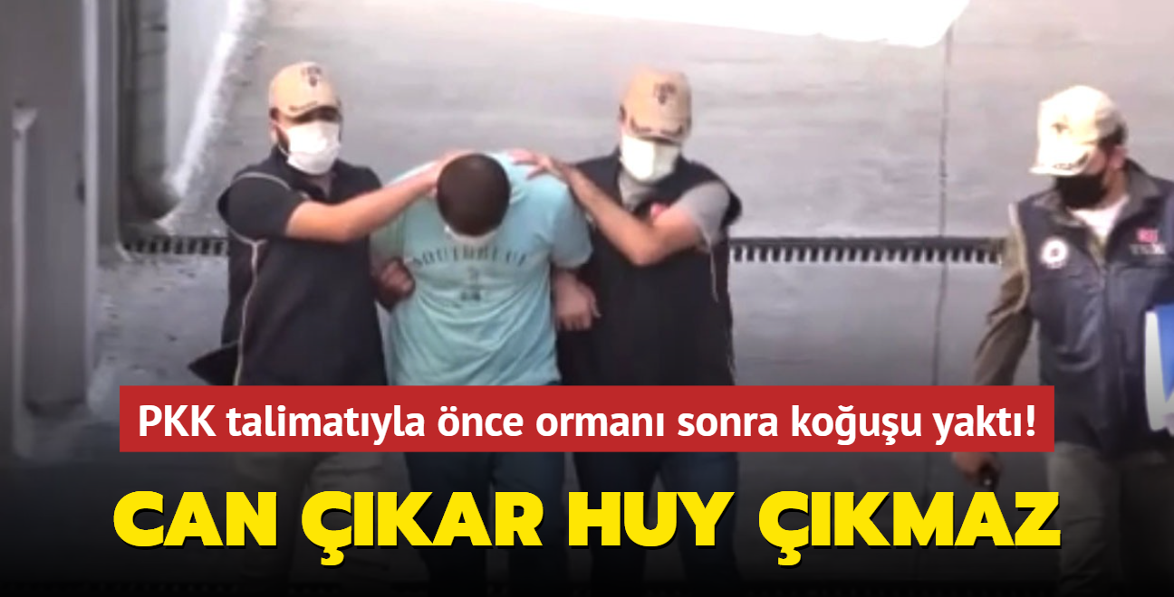 Can kar huy kmaz! PKK'nn talimatyla nce orman sonra cezaevindeki kouu yakt