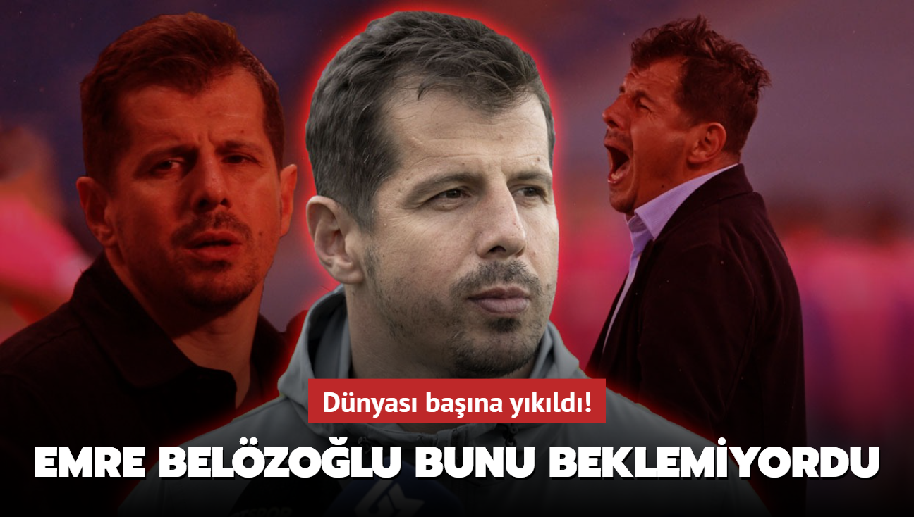 Emre Belzolu bunu hi beklemiyordu! Dnyas bana ykld