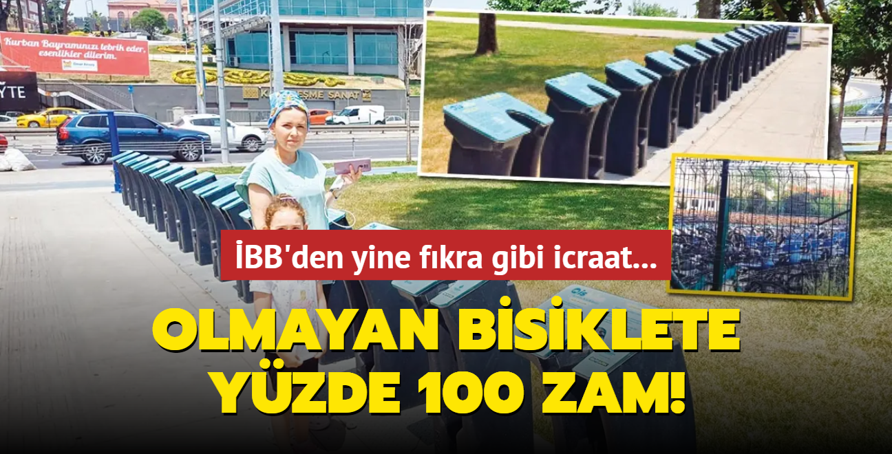 BB'den yine fkra gibi icraat... Olmayan bisiklete yzde 100 zam!