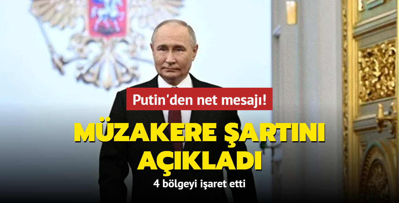 Putin drt blgeyi iaret ederek mzakere artn aklad