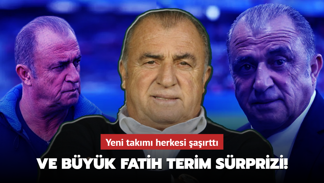 Ve byk Fatih Terim srprizi! Yeni takm herkesi artt...