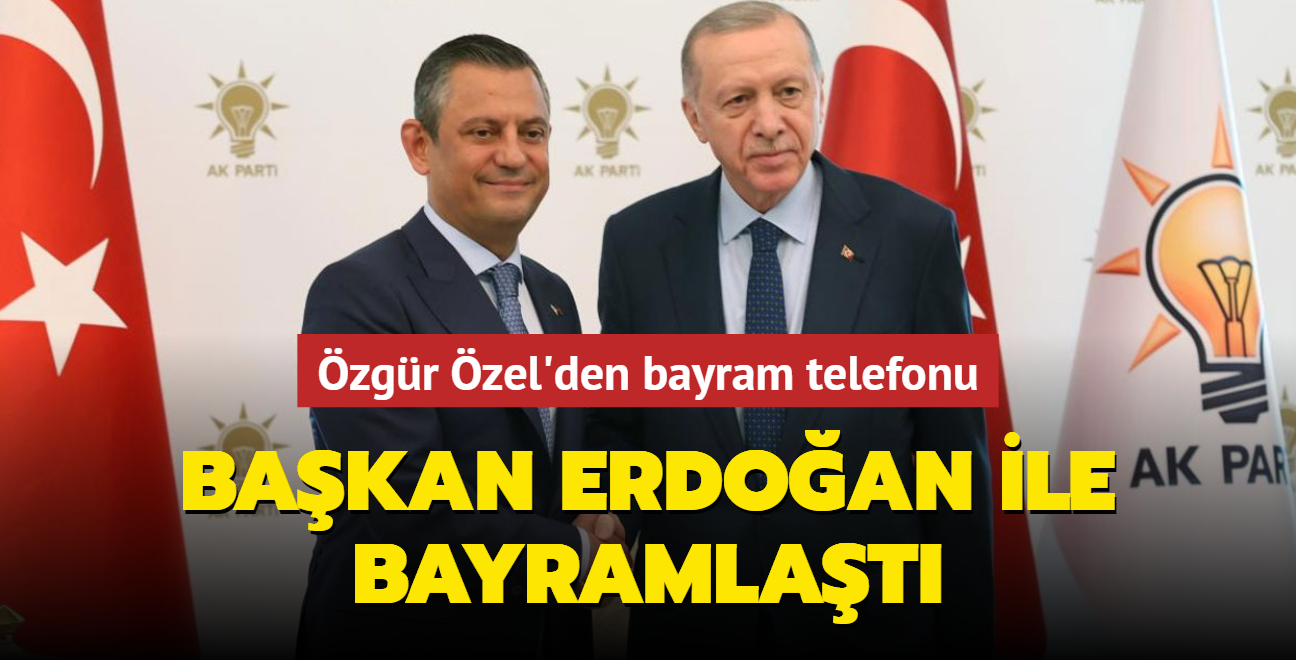 zgr zel'den bayram telefonu... Bakan Erdoan ile bayramlat