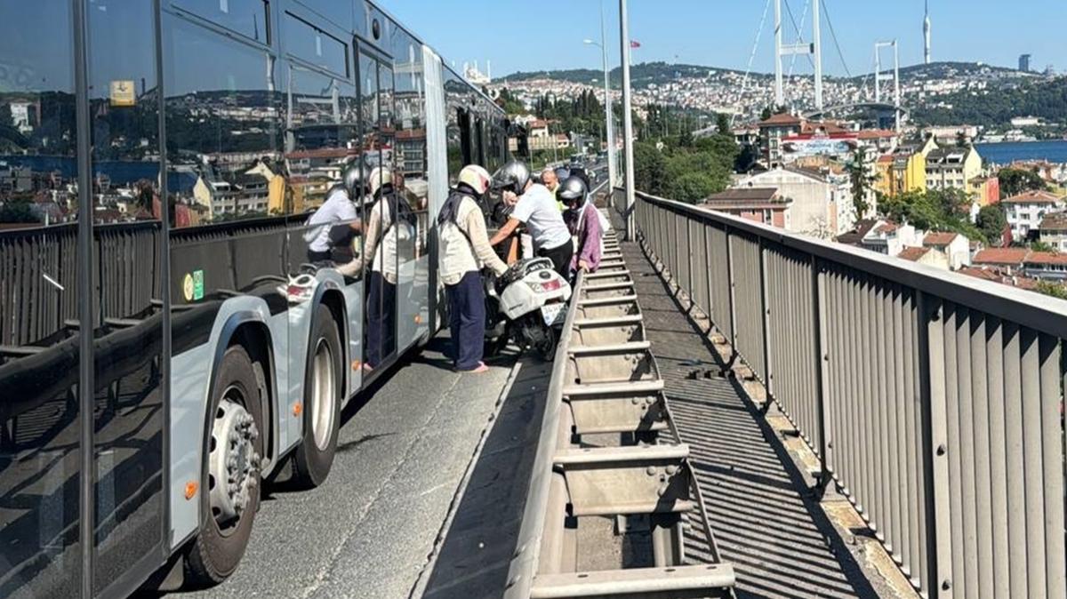 15 Temmuz ehitler Kprs'nde trafik kazas! 1 kii yaraland