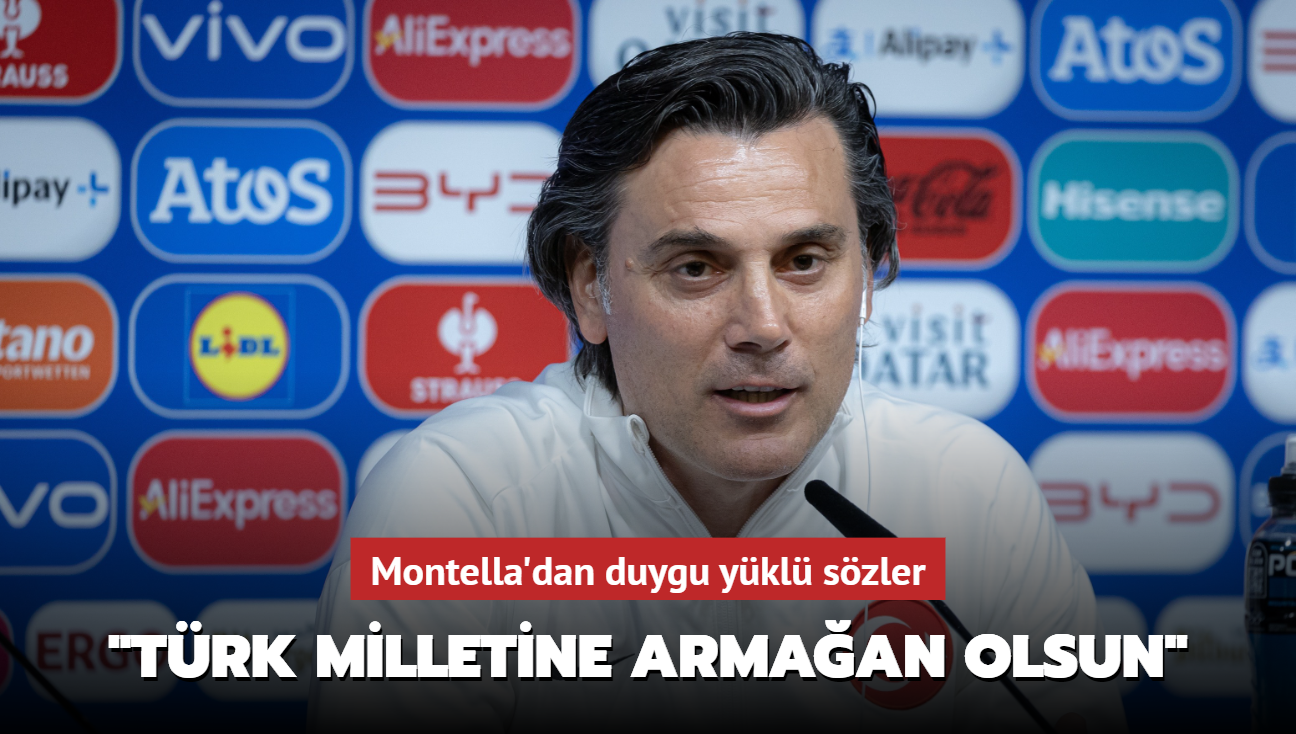 "Trk milletine armaan olsun" Montella'dan duygu ykl szler