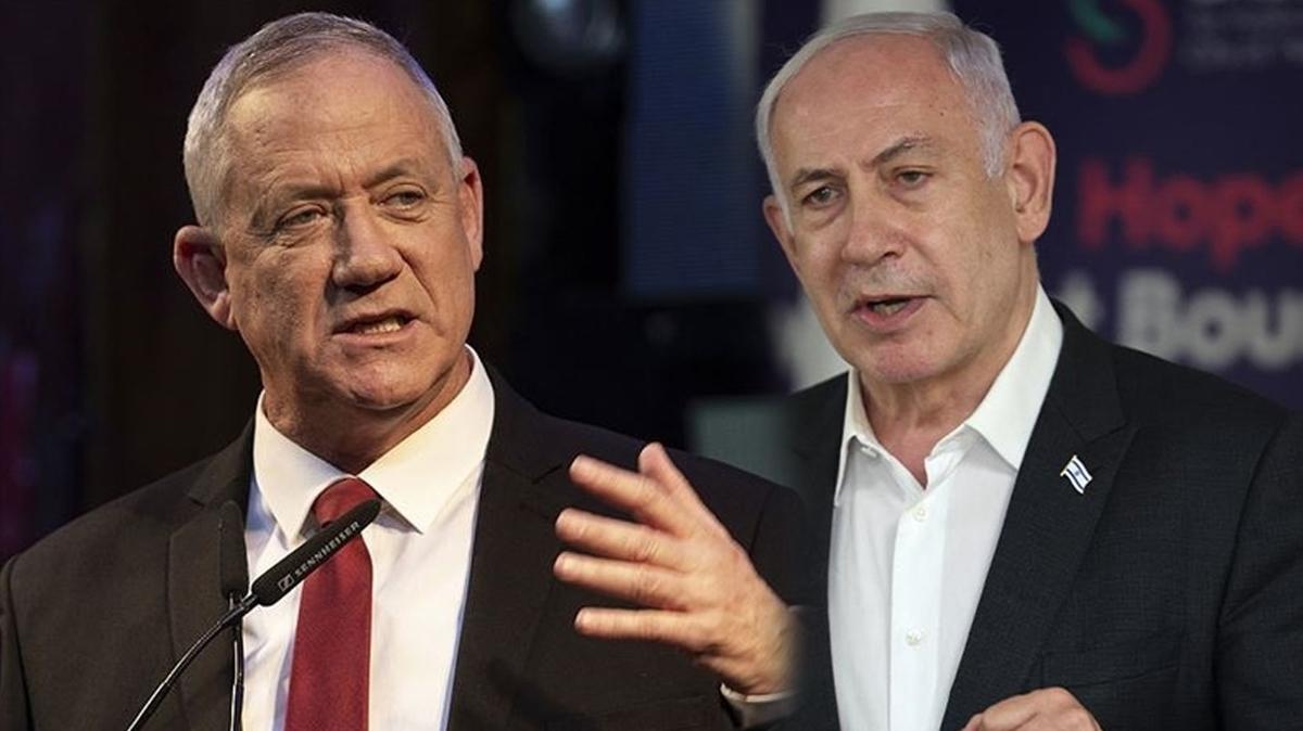 Muhalif lider Gantz: Netanyahu srail'in kuzeyini terk etti