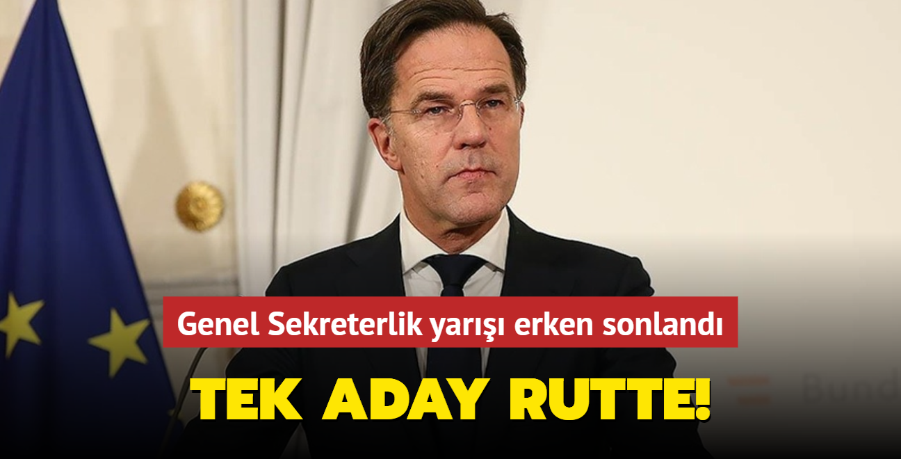 Tek aday Rutte... Genel Sekreterlik yar erken sonland