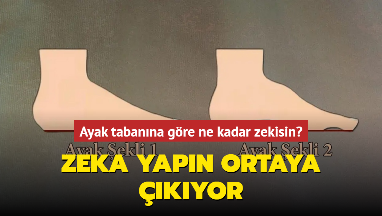 Kiilik testi: Ayak tabanna gre ne kadar zekisin" Zeka yapn ortaya kyor