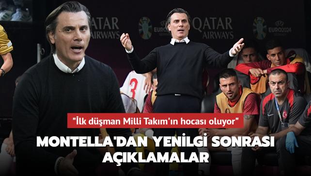 Montella'dan yenilgi sonras aklamalar! "lk dman Milli Takm'n hocas oluyor"