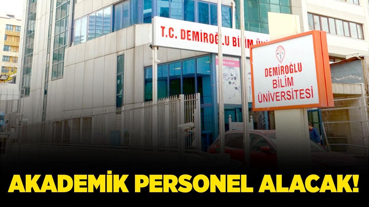 Demirolu Bilim niversitesi Akademik Personel alacak!