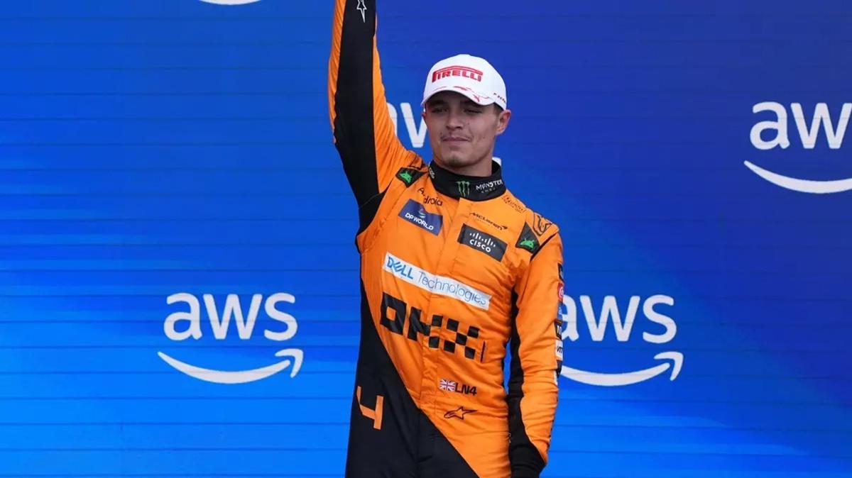 spanya Grand Prix'sinde 'pole' pozisyonunu Lando Norris elde etti