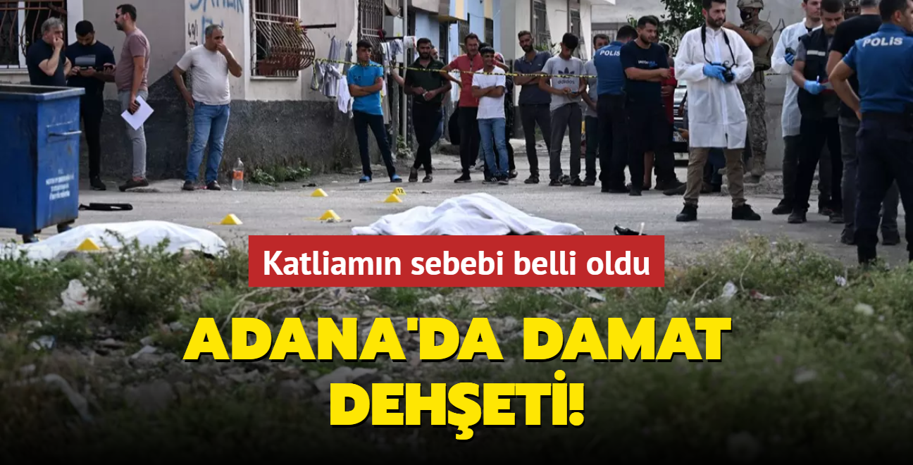 Adana'da damat deheti! Katliamn sebebi belli oldu