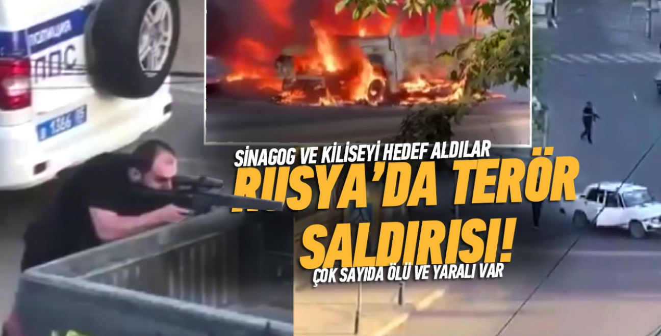 Rusya'da terr saldrs! Sinagog ve kiliseyi hedef aldlar | l ve yarallar var