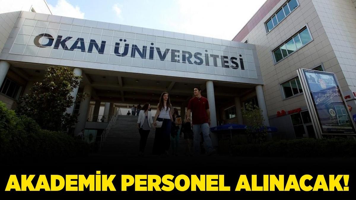 stanbul Okan niversitesi Akademik Personel alacak!