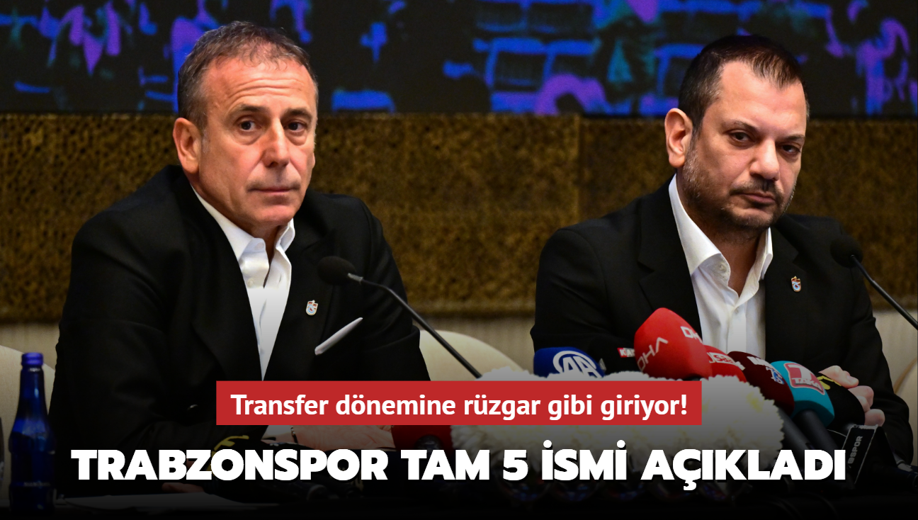 Transfer dnemine rzgar gibi giriyor! Trabzonspor tam 5 ismi aklad