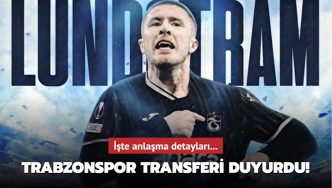 Trabzonspor Lundstram transferini duyurdu! te anlama detaylar...