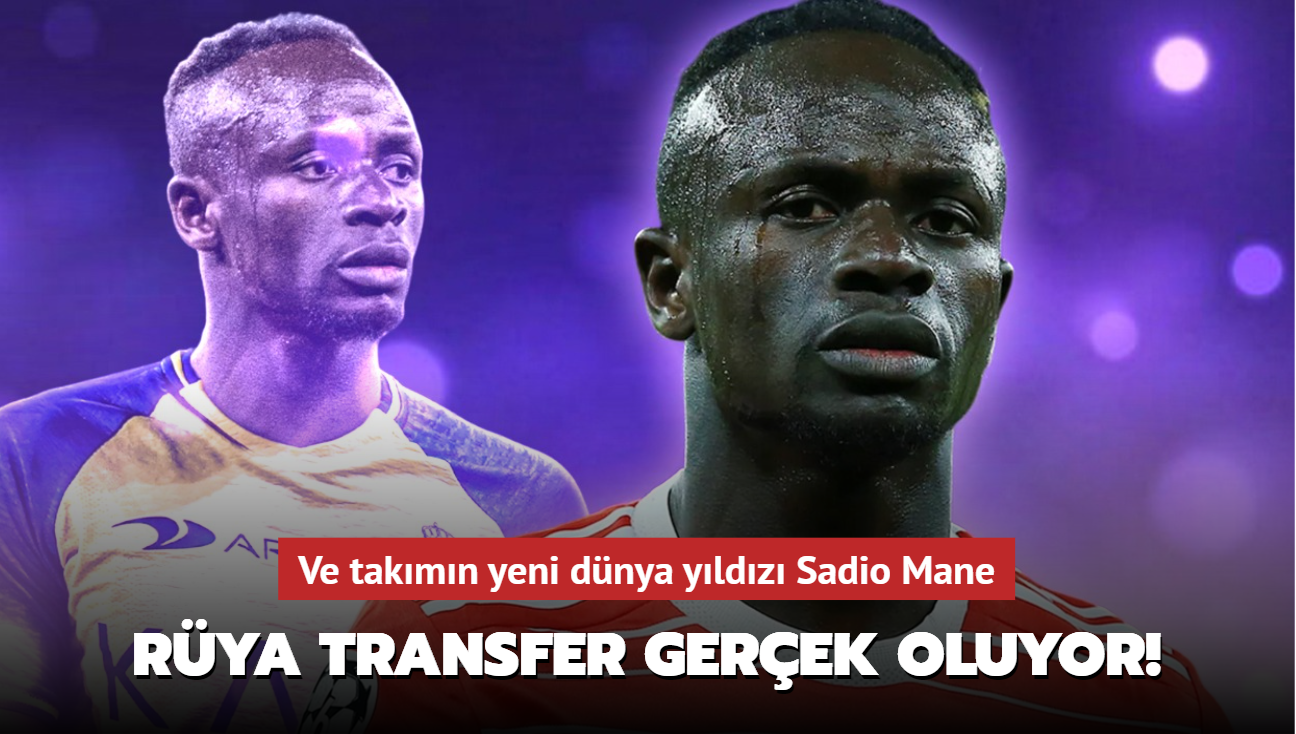 Ve takmn yeni dnya yldz Sadio Mane! Rya transfer resmen gerek oluyor