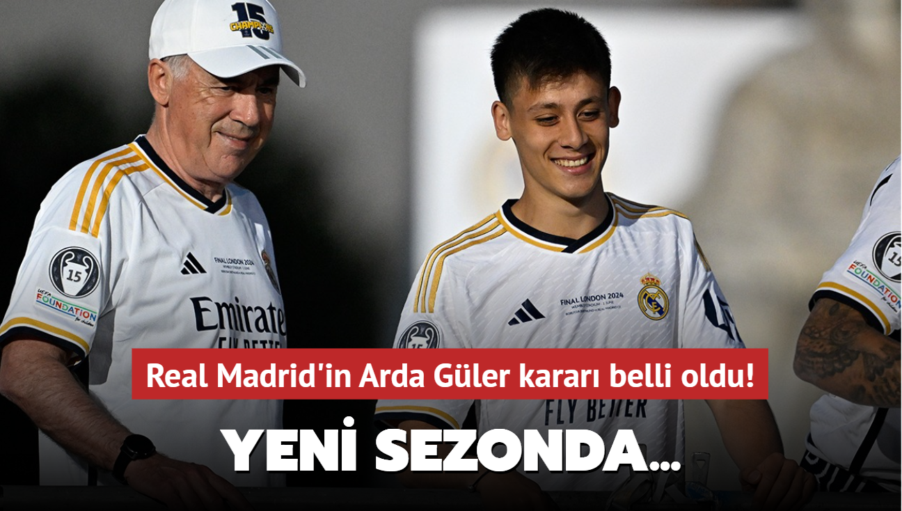 Real Madrid'in Arda Gler karar belli oldu! Yeni sezonda...