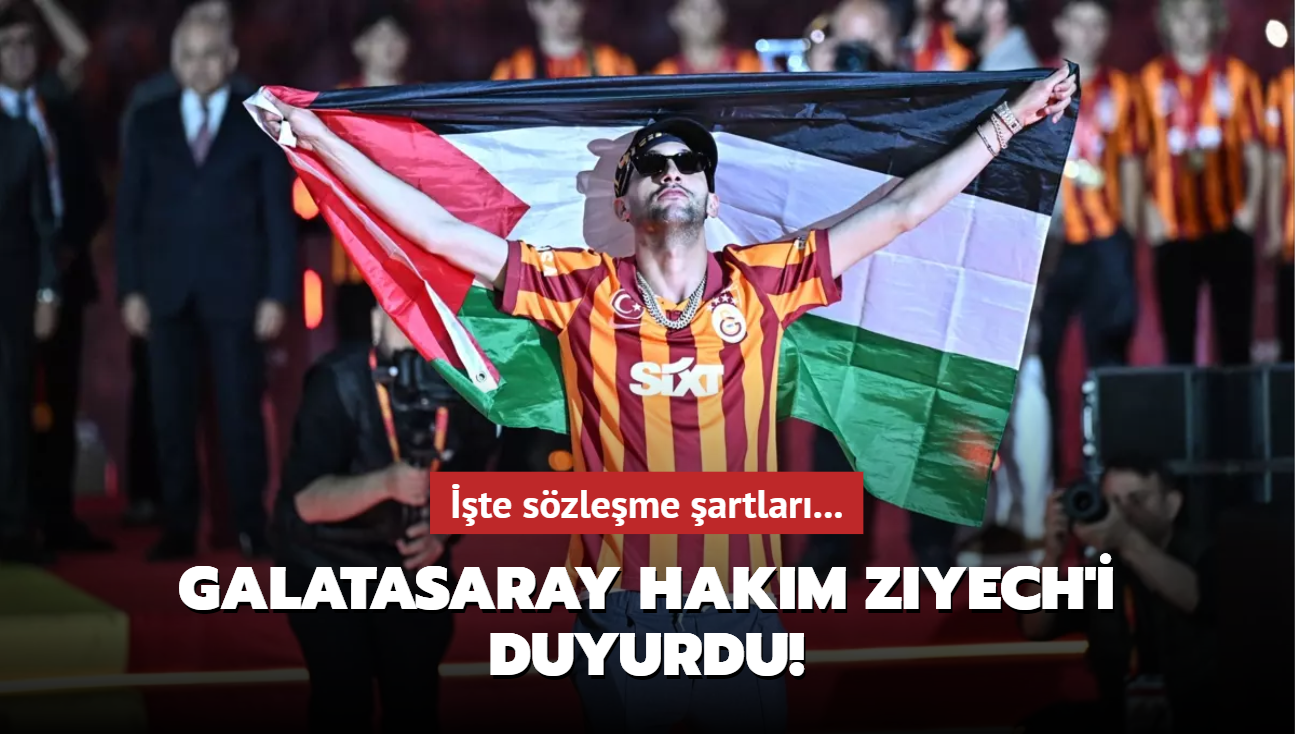 Galatasaray Hakim Ziyech'i duyurdu! te szleme artlar...