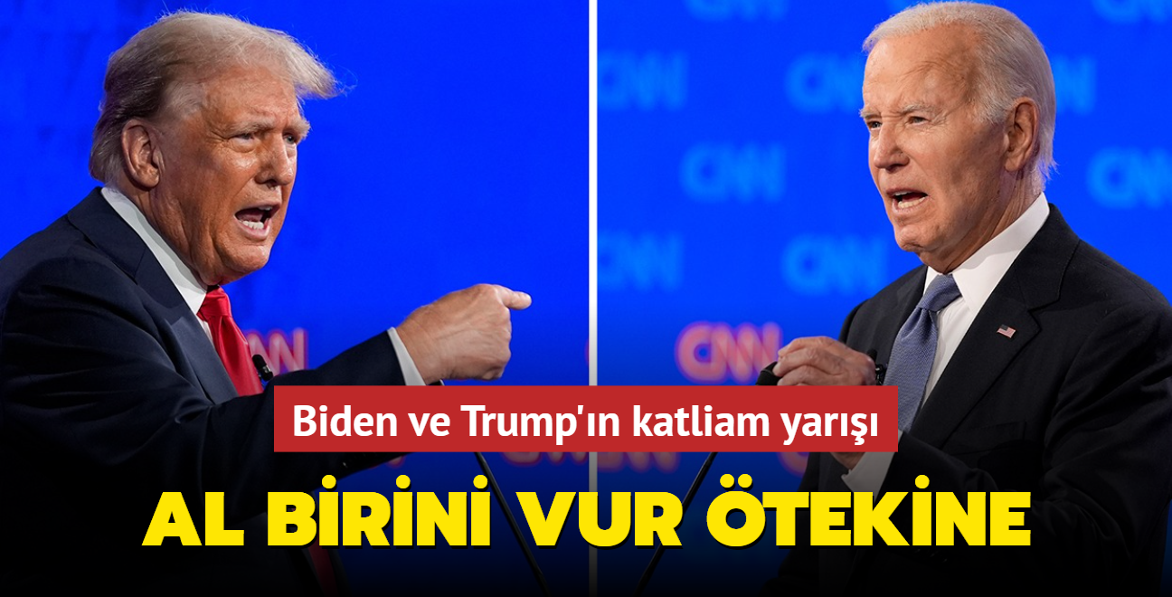 Al birini vur tekine... Biden ve Trump'n katliam yar 