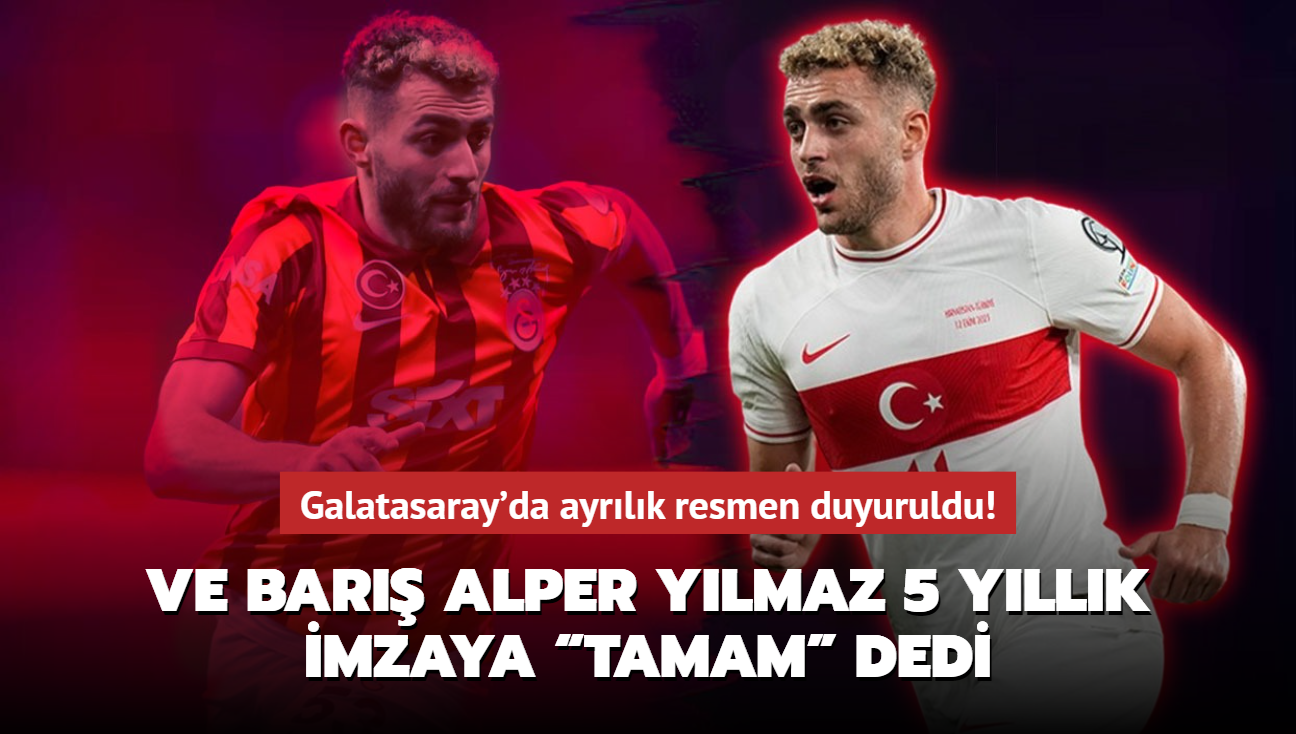 Ve Bar Alper Ylmaz 5 yllk imzaya Tamam dedi! Galatasaray'da ayrlk resmen duyuruldu...