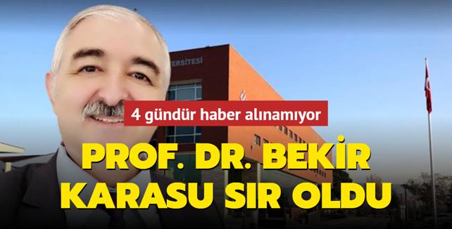 Prof. Dr. Bekir Karasu sr oldu... 4 gndr haber alnamyor