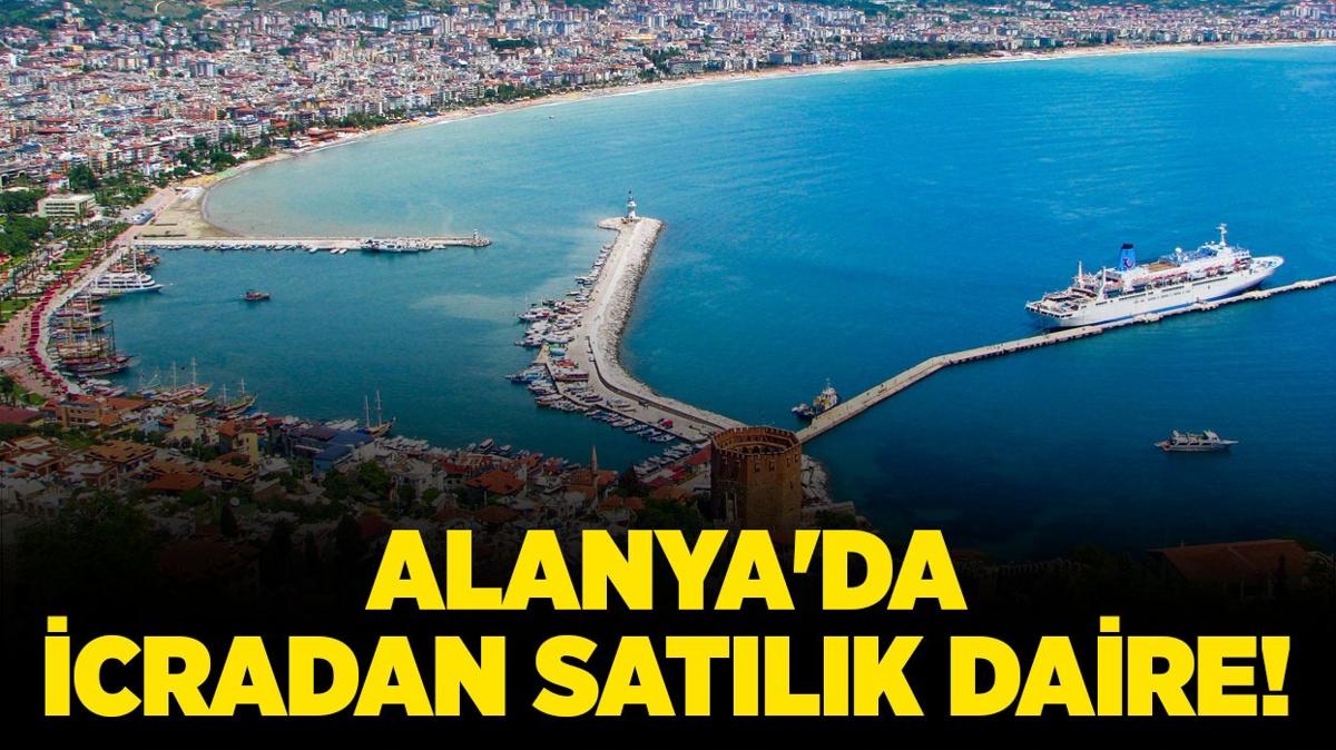 Alanya'da icradan satlk 1/2 hisseli 1+1 daire!