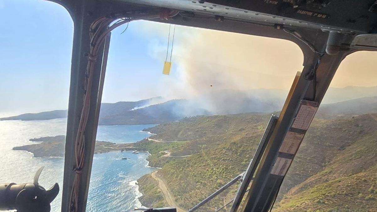 Mula'nn Marmaris ilesinde orman yangn