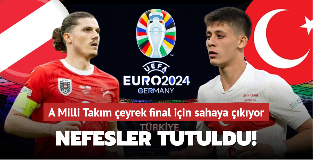 Nefesler tutuldu! A Milli Takm eyrek final iin sahaya kyor