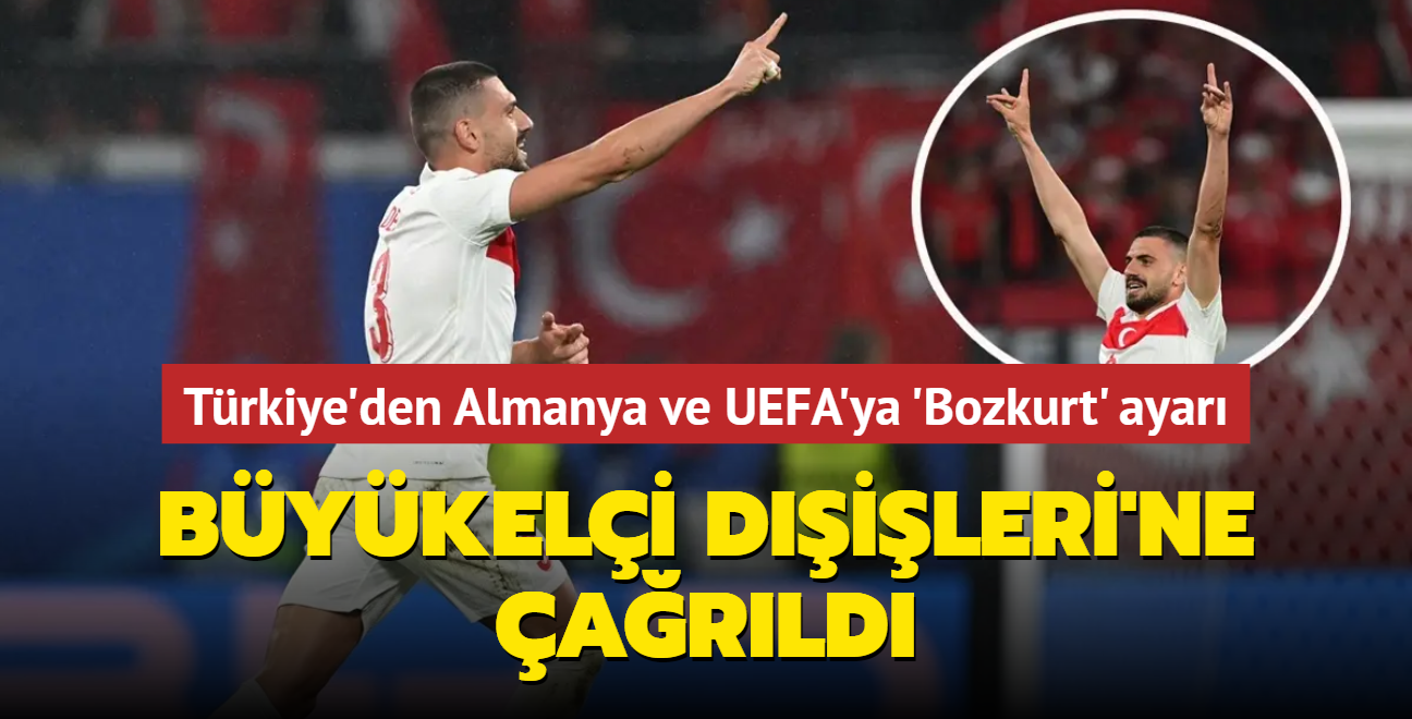 Trkiye'den Almanya ve UEFA'ya 'Bozkurt' ayar: Bykeli Dileri'ne arld