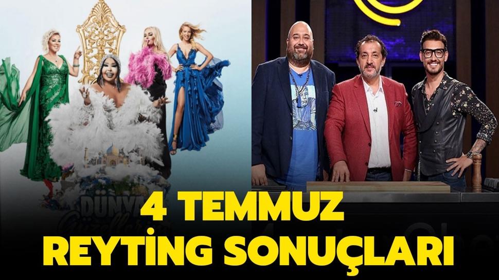 Dünya Güzellerim Tatilde, MasterChef, Alan, Aşk-ı Memnu reyting sıralaması nasıl? 4 Temmuz reyting sonuçları