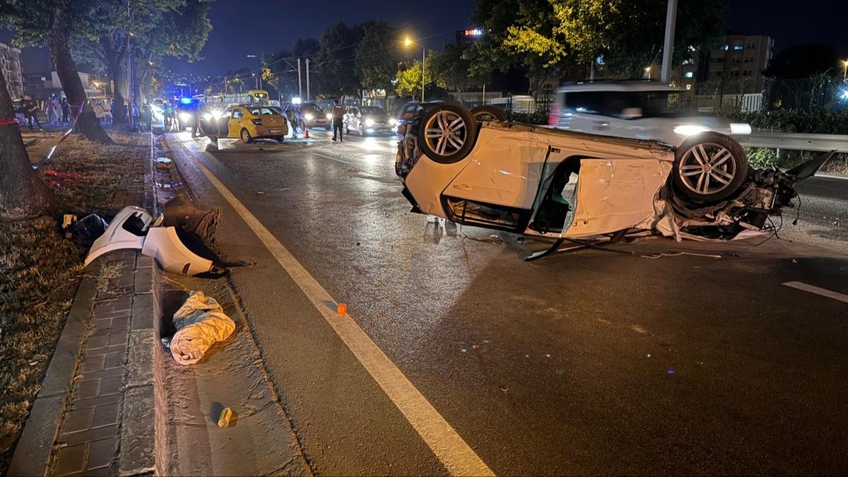 Bursa'da taksi ile otomobil arpt: 3 yaral