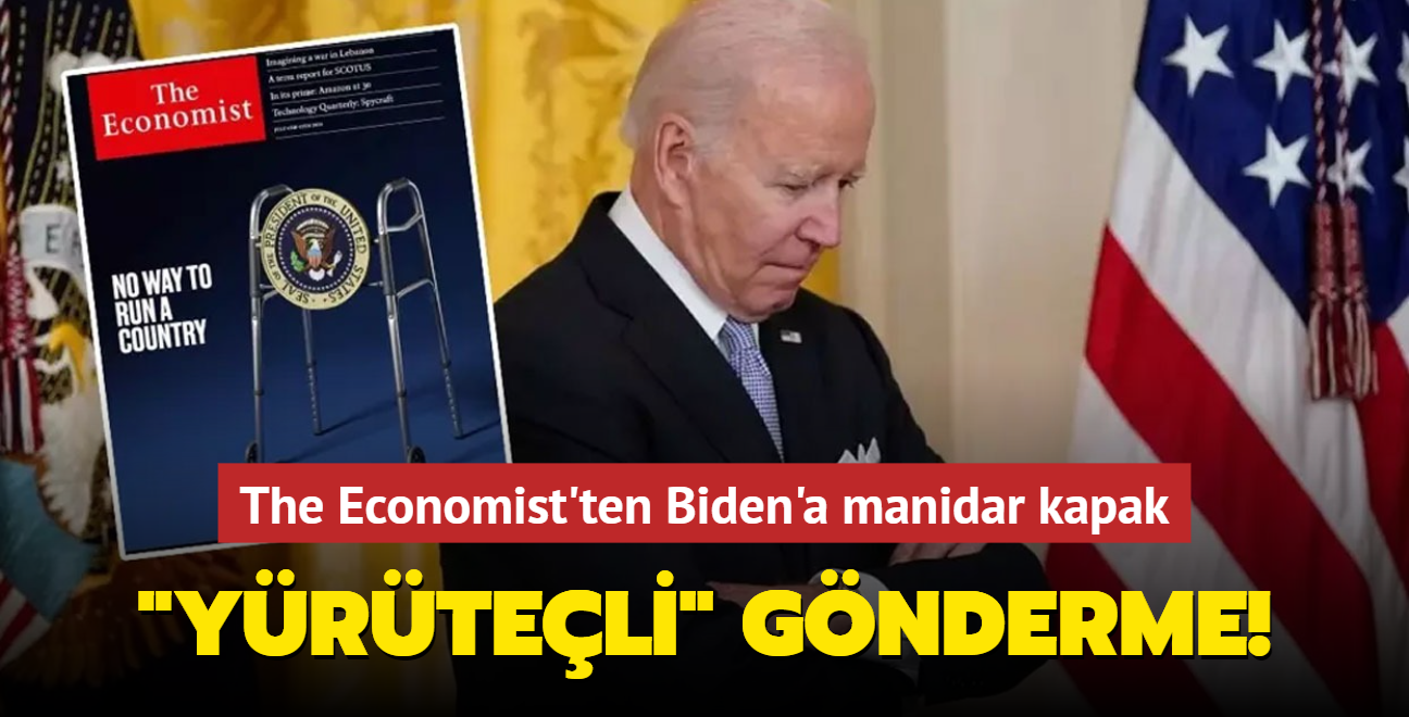 The Economist'ten Biden'a yrteli' kapak! Manidar gnderme...