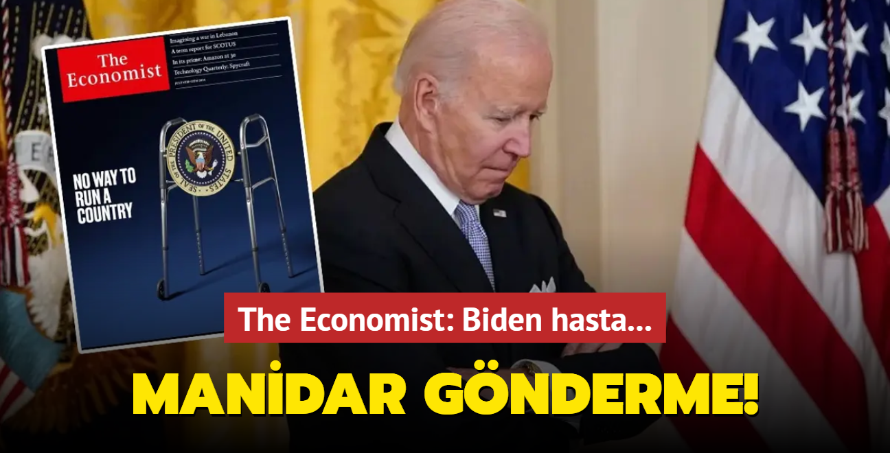 The Economist'ten Biden'a yrteli' kapak! Manidar gnderme...