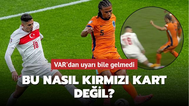 Bu nasl krmz kart deil" VAR'dan uyar bile gelmedi