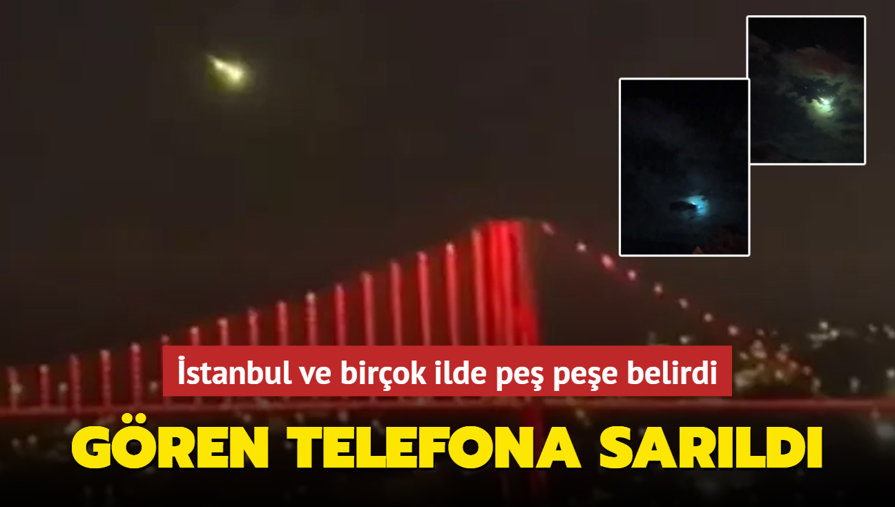 stanbul ve birok ilde pe pee belirdi: Resmi aklama geldi