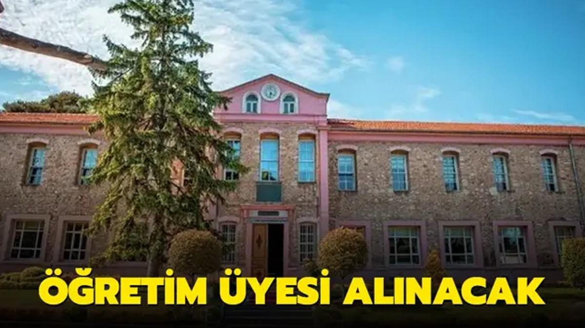stanbul Sabahattin Zaim niversitesi retim yesi alacak