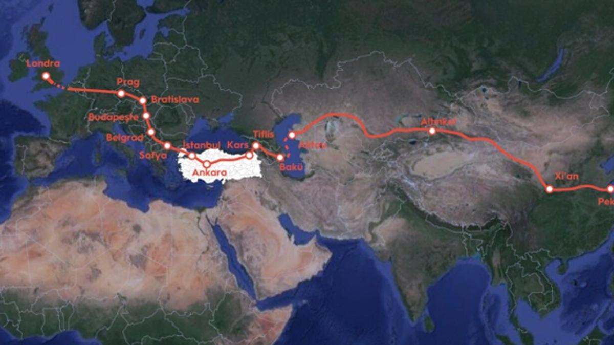 Orta Koridor'un nemi artt... in'den Avrupa'ya en hzl yol Trkiye'den geecek