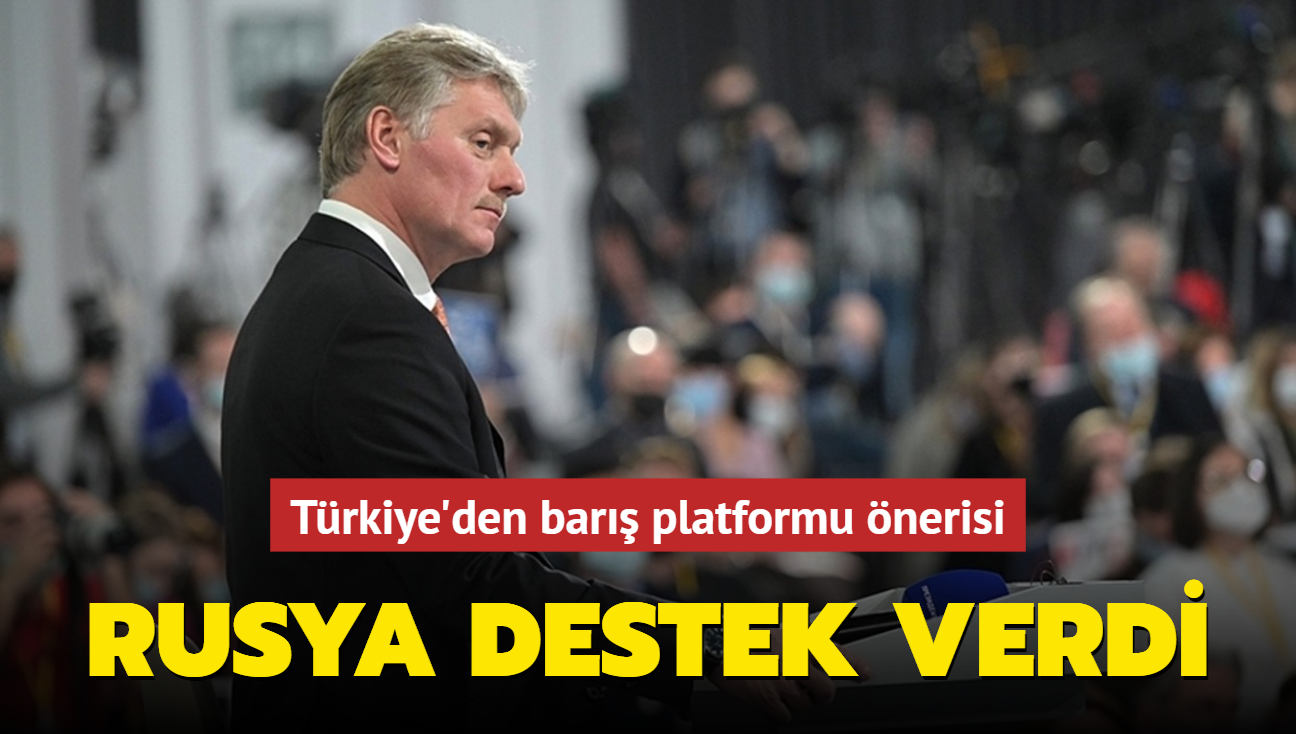 Trkiye'den bar platformu nerisi! Rusya destek verdi