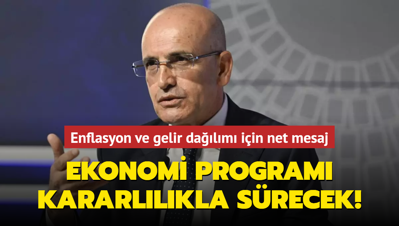 Bakan imek'ten enflasyon ve gelir dalm mesaj