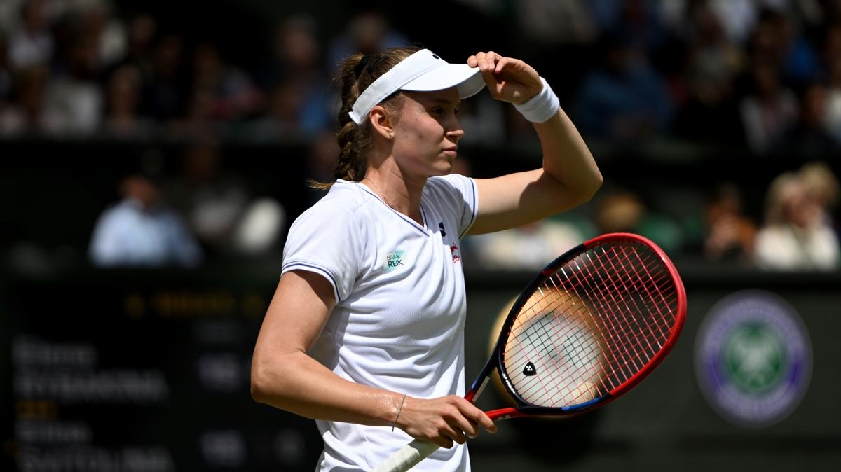 Wimbledon'da Elena Rybakina ve Barbora Krejcikova yar finale ykseldi