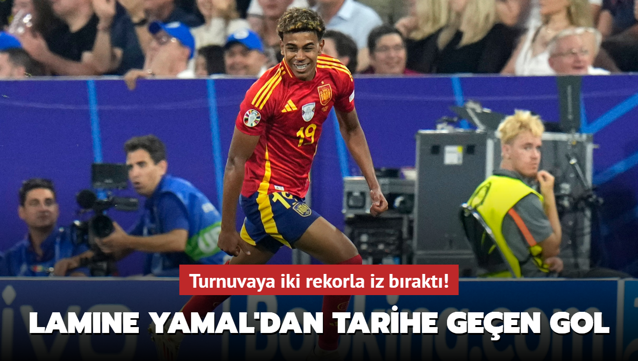 Lamine Yamal'dan tarihe geen gol! Turnuvaya iki rekorla iz brakt