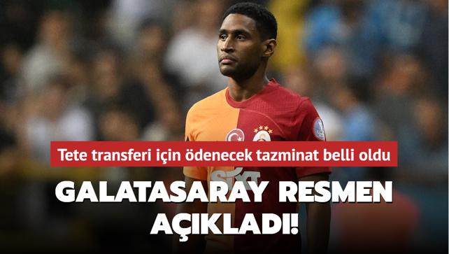 Galatasaray resmen aklad! Tete transferi iin Shakhtar Donetsk'e denecek tazminat belli oldu