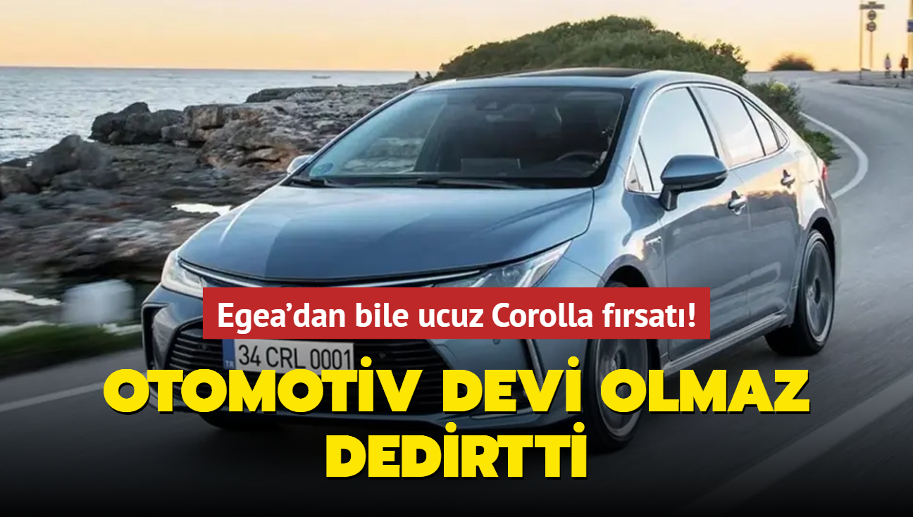 Otomotiv devi olmaz dedirtti: Yetien alyor! Fiat Egea'dan bile ucuz Toyota Corolla frsat