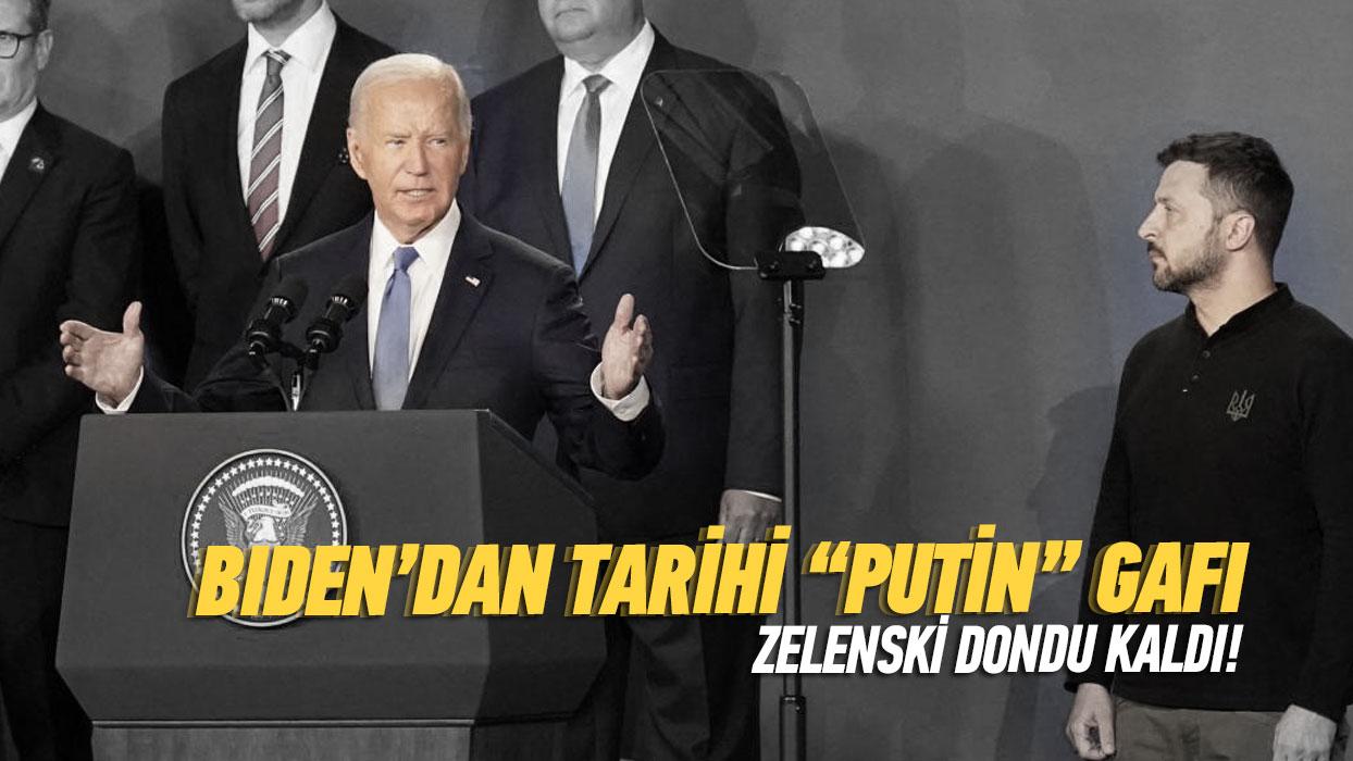 Biden'dan tarihi 'Putin' gaf! Zelenski dondu kald