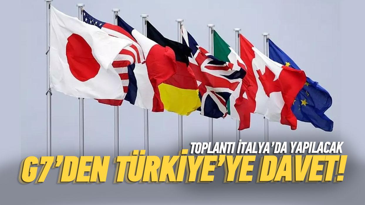 G7'den Trkiye'ye davet! Toplant talya'da yaplacak