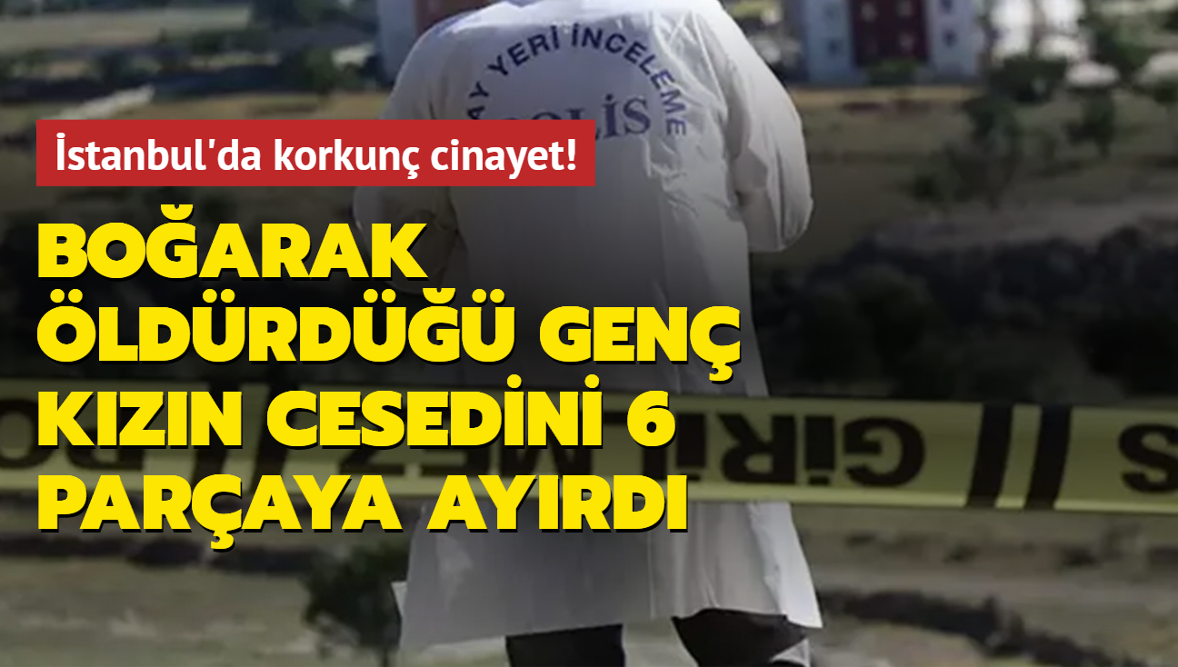 stanbul'da dehete dren cinayet... 20 gndr aranyordu: Boarak ldrd gen kzn cesedini 6 paraya ayrd