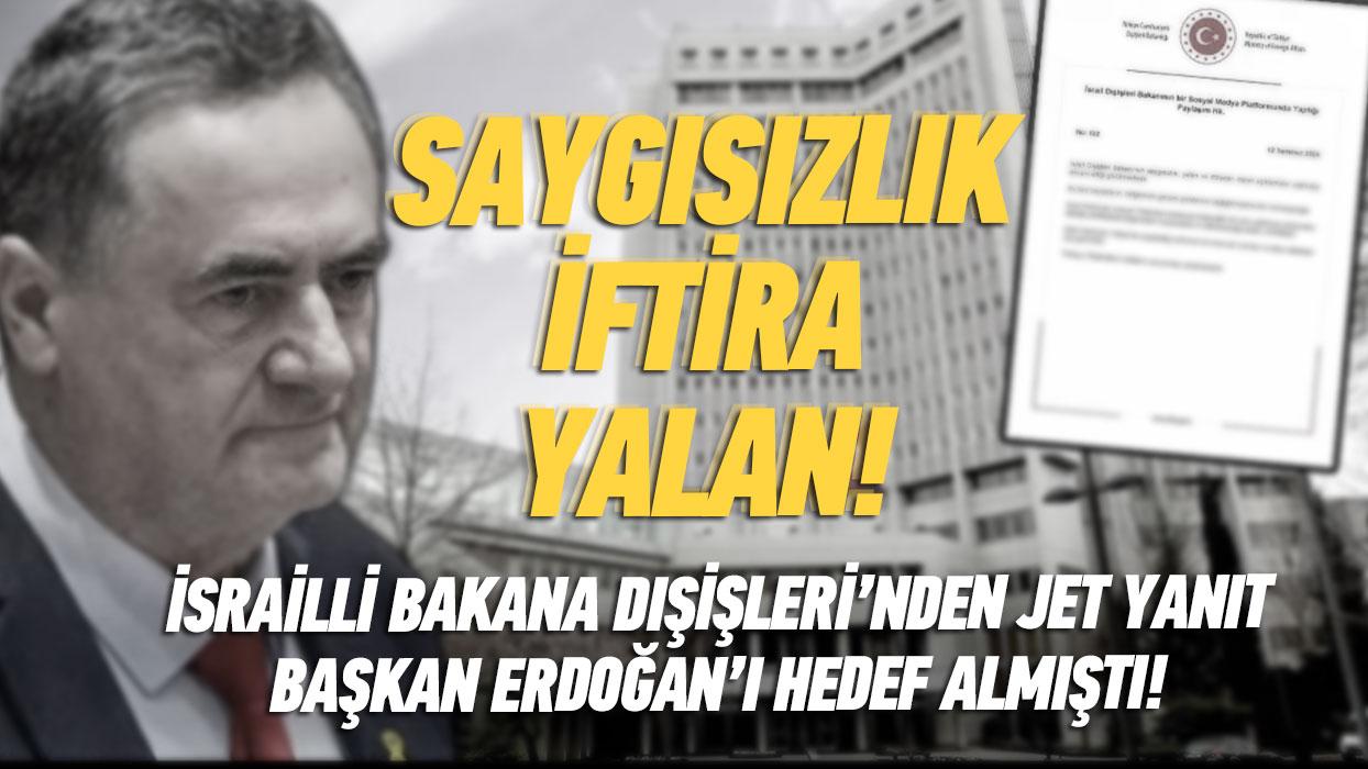 Katil srailli Bakan'dan kstah paylam! Saygszlk, yalan ve iftira