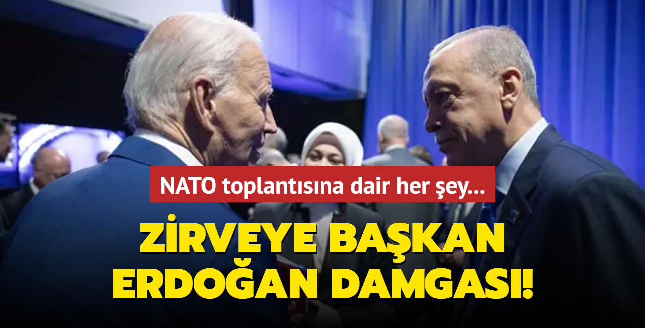 NATO toplantsna dair her ey...  Zirveye Bakan Erdoan damgas!