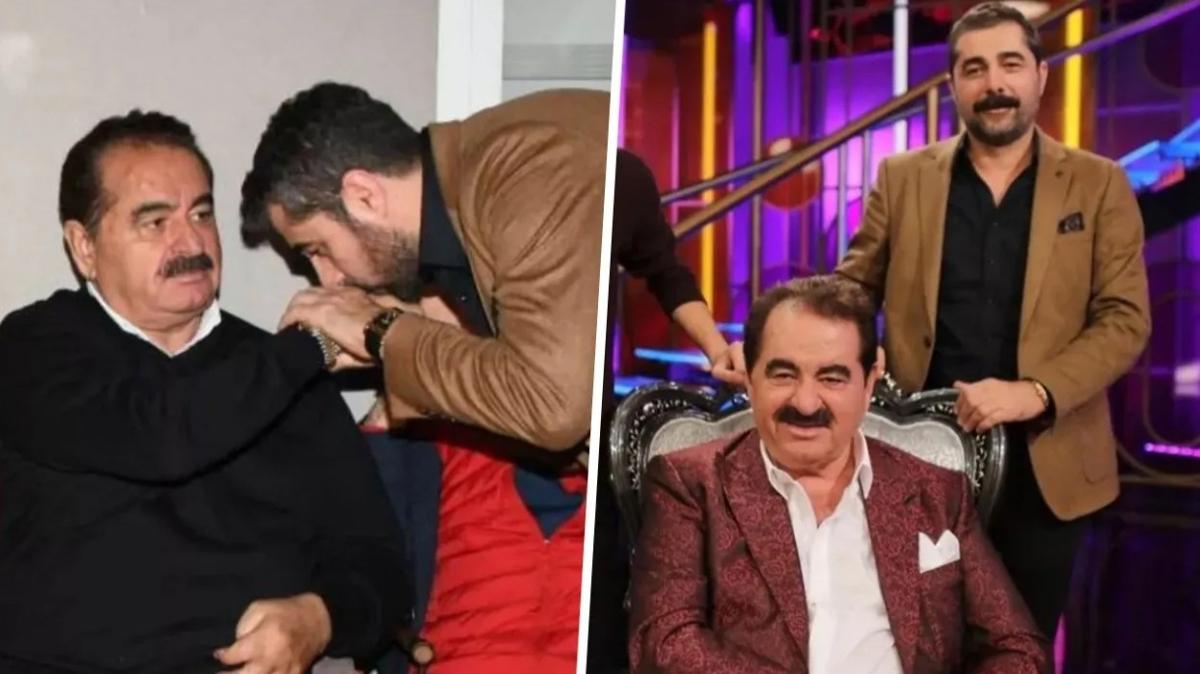 Birbirlerine girmilerdi... Ahmet Tatlses babas brahim Tatlses'in konserini dinlemeye gitti